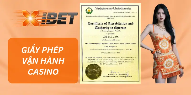 Giấy phép vận hành casino trực tuyến được cấp phép hợp pháp