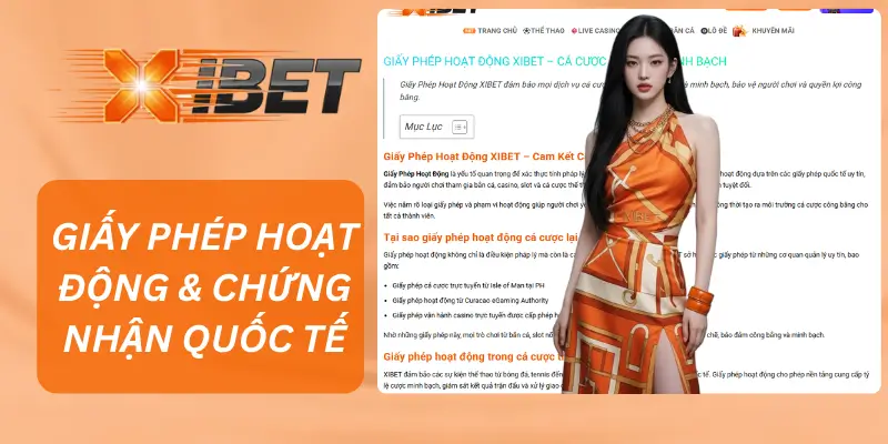 Giấy phép hoạt động & chứng nhận quốc tế